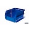 Triton Products Hanging Bins and Bin Clip Kit, Polypropylene, Blue, (4) Small and (4) Large 028-B - alternate 2